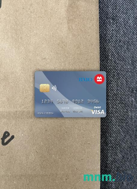 Canada Montreal bank wygląd zdjęcia karty wizowej skan PSD + zdjęcie
